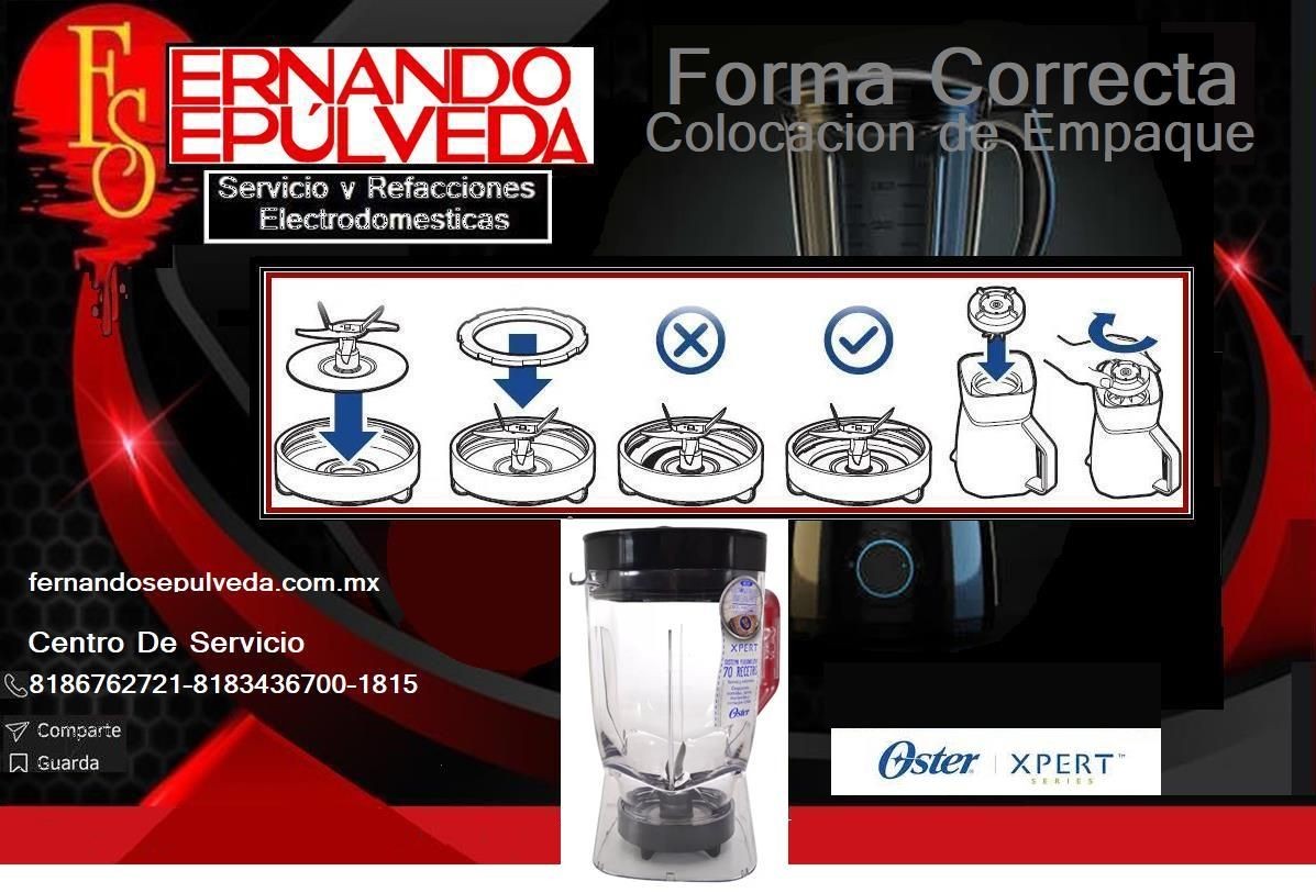 Preguntas frecuentes de como colocar el orden de un vaso de licuadora.