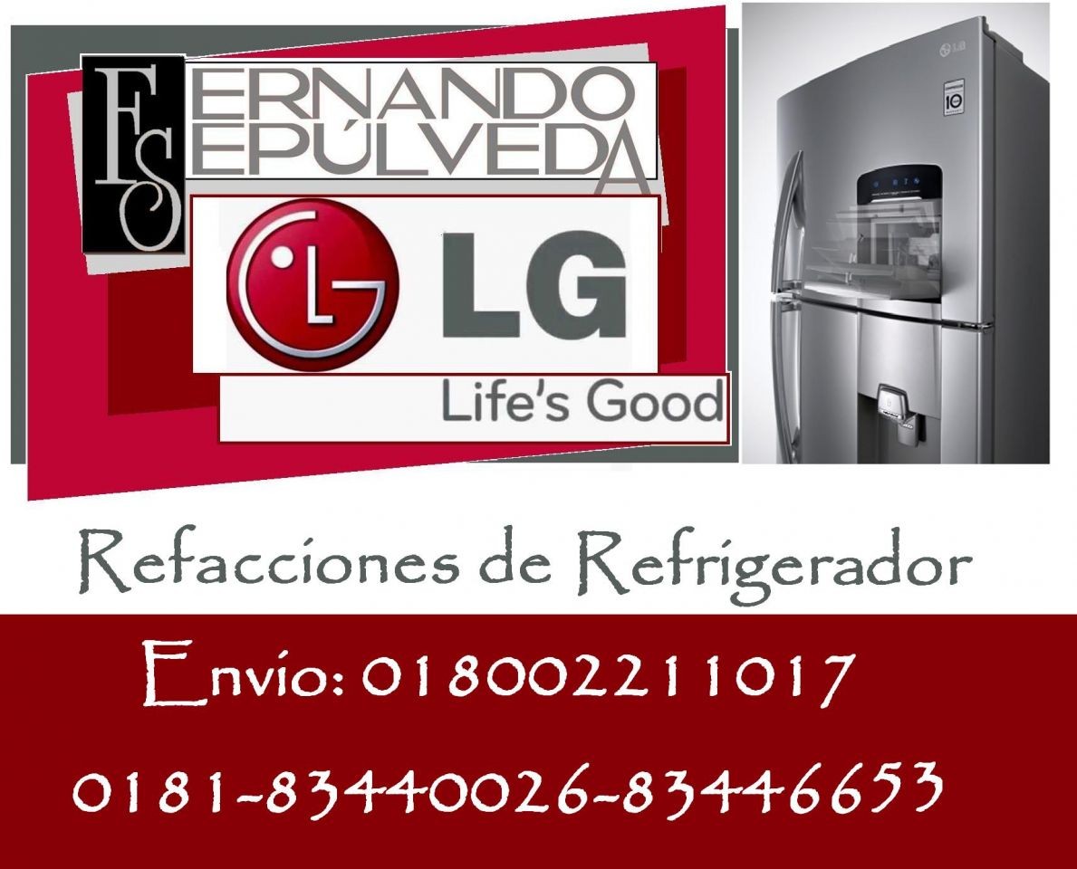 REFACCIONES ORIGINALES DE LAVADORA LG EN MONTERREY Y ÁREA METROPOLITANA Y ENVIÓ A TODA LA REPÚBLICA MEXICANA