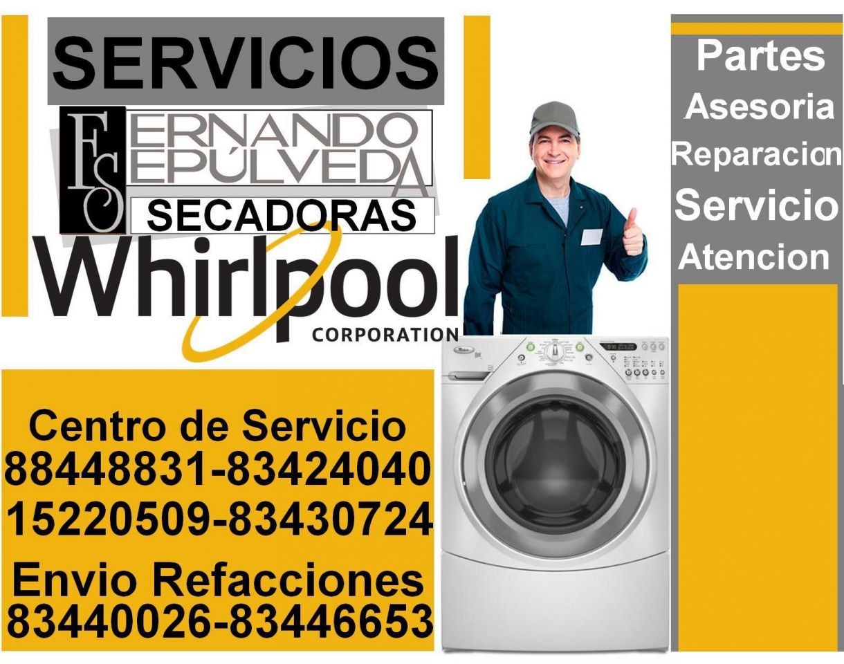 REPARACION DE secadoras WHIRPOOL EN MONTERREY.