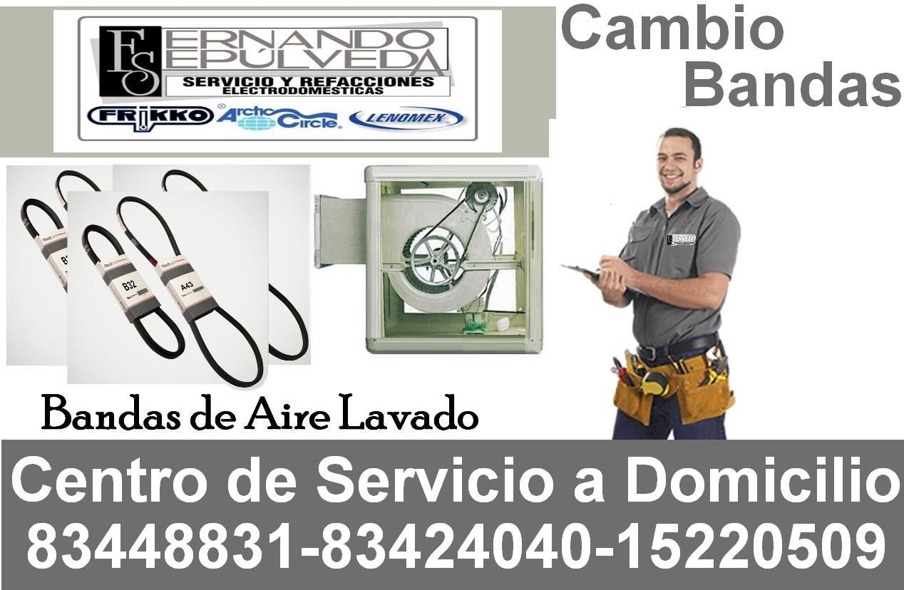 CAMBIO DE BANDA DE AIRE LAVADO O ENFRIADOR DE AIRE