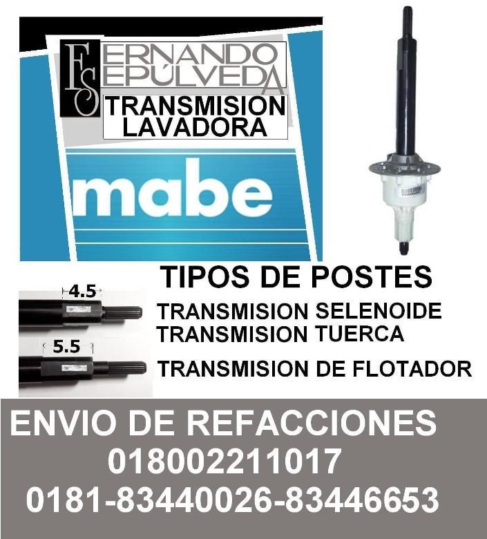 TRANSMISIÓN LAVADORA MABE AMAZONAS