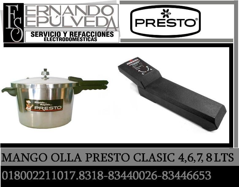 MANGO OLLA ESPRESS PRESTO O OLLA DE PRESION PRESTO 4, 6, 7. Y 8 LTS.