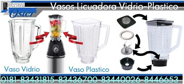 Vasos de Plástico y Vidrio Licuadora Oster