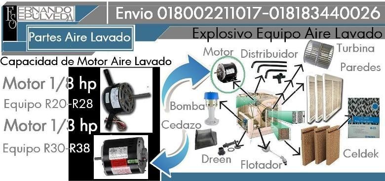Venta de Refacciones o Partes de Aire Lavado
