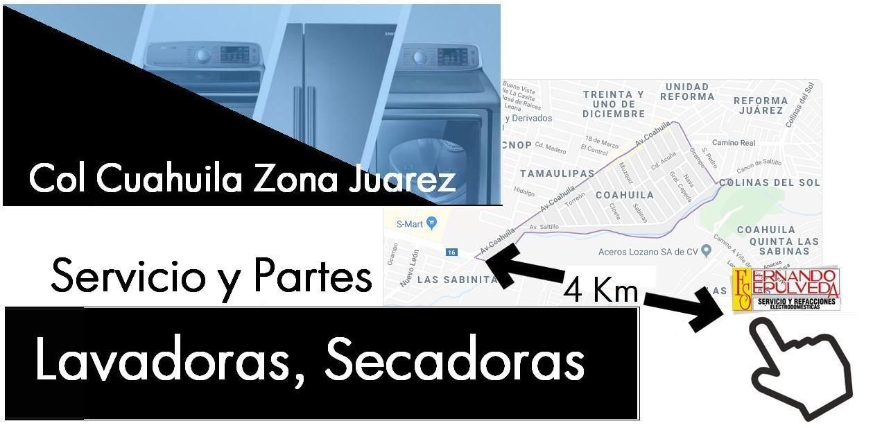 Refacciones de Lavadoras, Secadoras, Refrigeradoras Zona de Juarez N.L. en la Col Cuahuila
