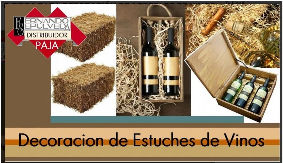 PAJA O FIBRA PARA ARREGLOS DE DECORACION DE BOTELLAS DE VINOS